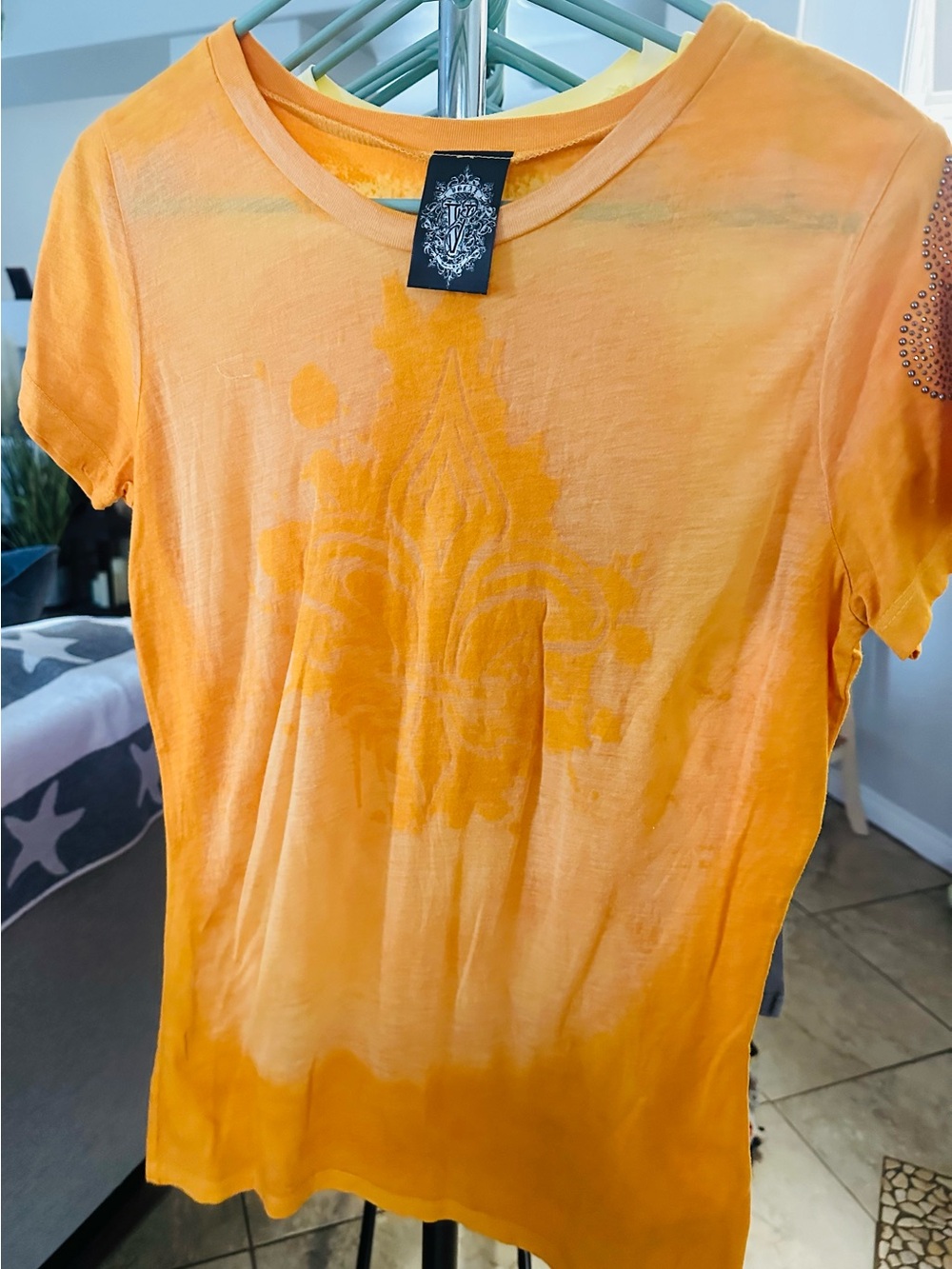 Vocal Women's Orange Graphic Tee